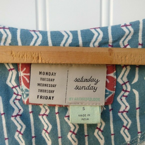 Anthropologie Saturday Sunday Lizzy Jumpsuit Size S Cotton Boho Floral Wide Leg - Picture 6 of 11